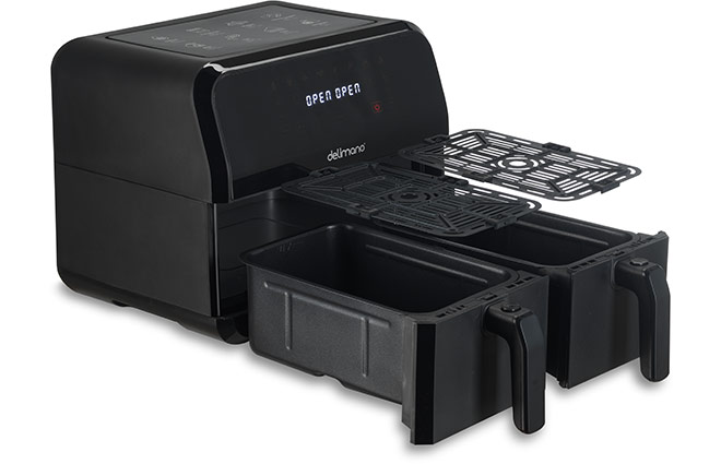 Friteuza cu doua cosuri Delimano Air Fryer